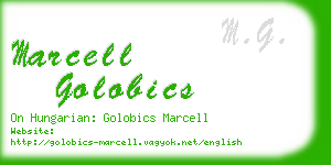 marcell golobics business card